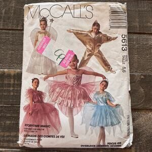 Magic Storybook Costume Sewing Pattern McCalls 5613 Sizes 2-14 UNCUT